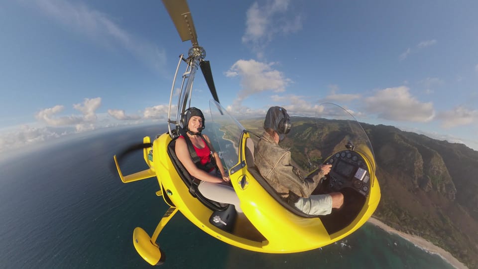 Oahu: Gyroplane Flight over North Shore of Oahu Hawaii – Hawaii, Hawaii