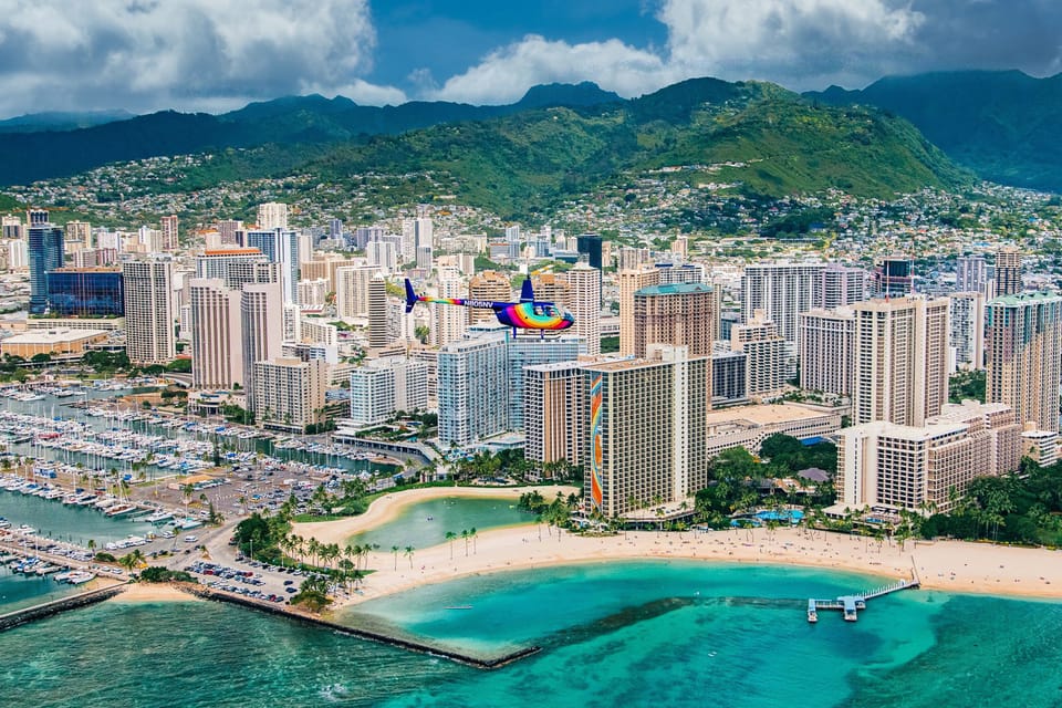 Oahu: Waikiki 20-Minute Doors On / Doors Off Helicopter Tour – Hawaii, Hawaii