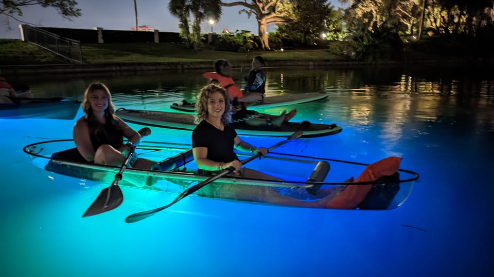 Orlando: LED Night Glow Clear Kayak or Paddleboard Tour – Orlando, Florida