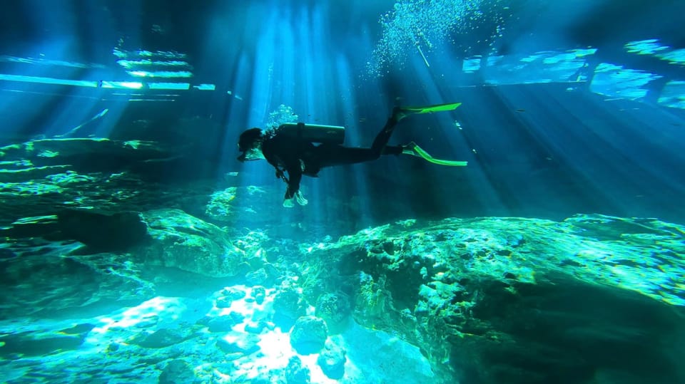 Playa del Carmen: 2 cenote dives, cenote Dos Ojos. – Tulum, Mexico