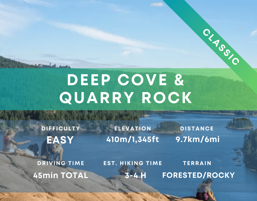 Quarry Rock & Deep Cove Hiking Day Trip | All-inclusive – Vancouver, Canada