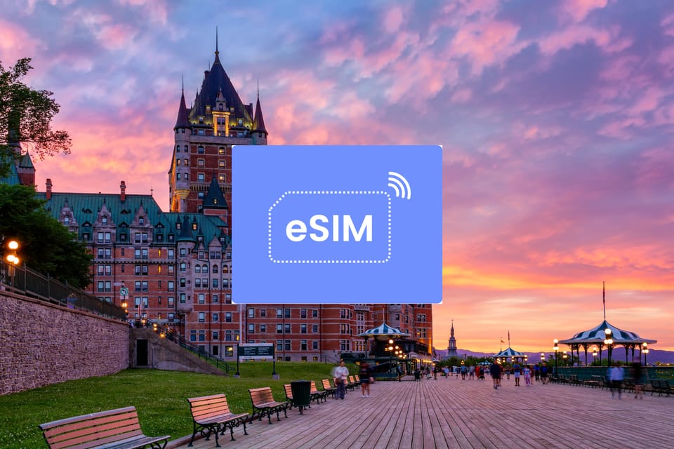 Quebec City: Canada eSIM Roaming Mobile Data Plan – Quebec City, Canada