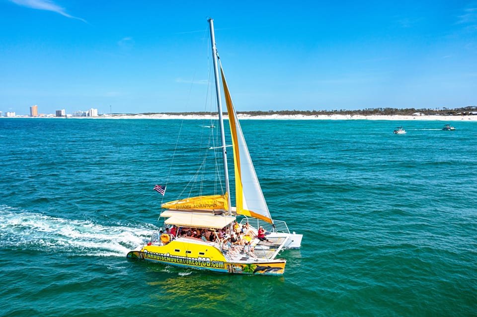 Shell Island: Snorkel & Dolphin Tour on Footloose Catamaran – Shell Island, Florida