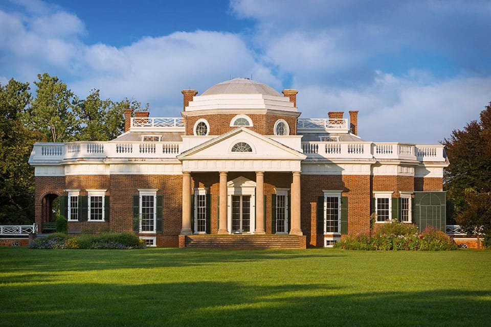 Small Group 1-Day Tour: DC to Thomas Jefferson’s Monticello – Charlottesville, Virginia