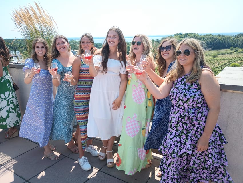 Traverse City Old Mission Bachelorette/Event Group Wine Tour – Hawthorne Vineyards, Michigan