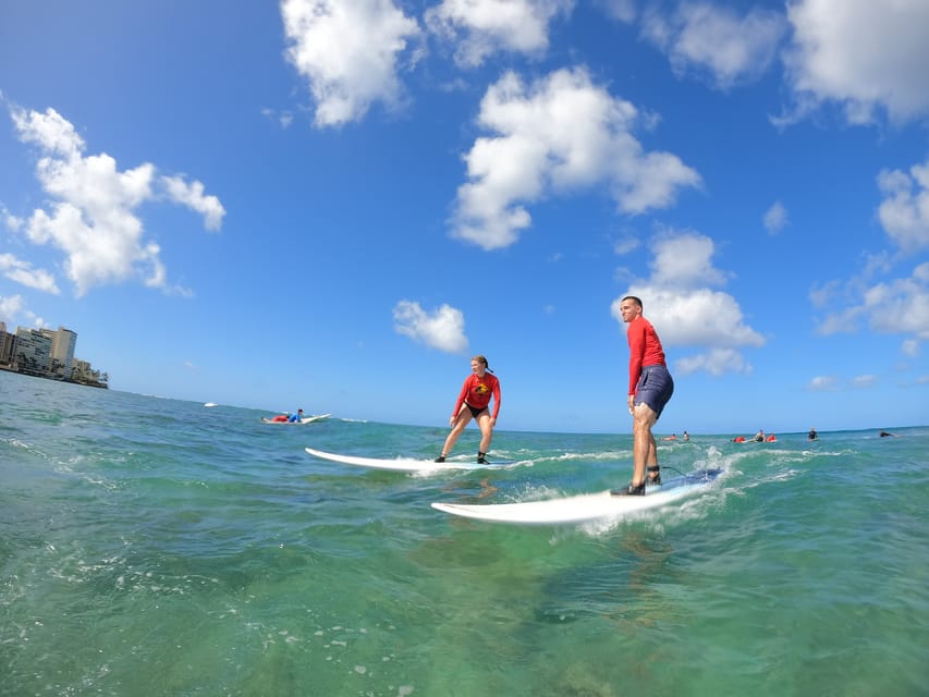 Two students to One instructor Surfing Lesson in Waikiki – Honolulu, Hawaii