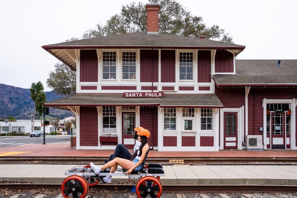 Ventura: Rail Bike Guided Tour with Farm Stand Stop – Los Angeles, California