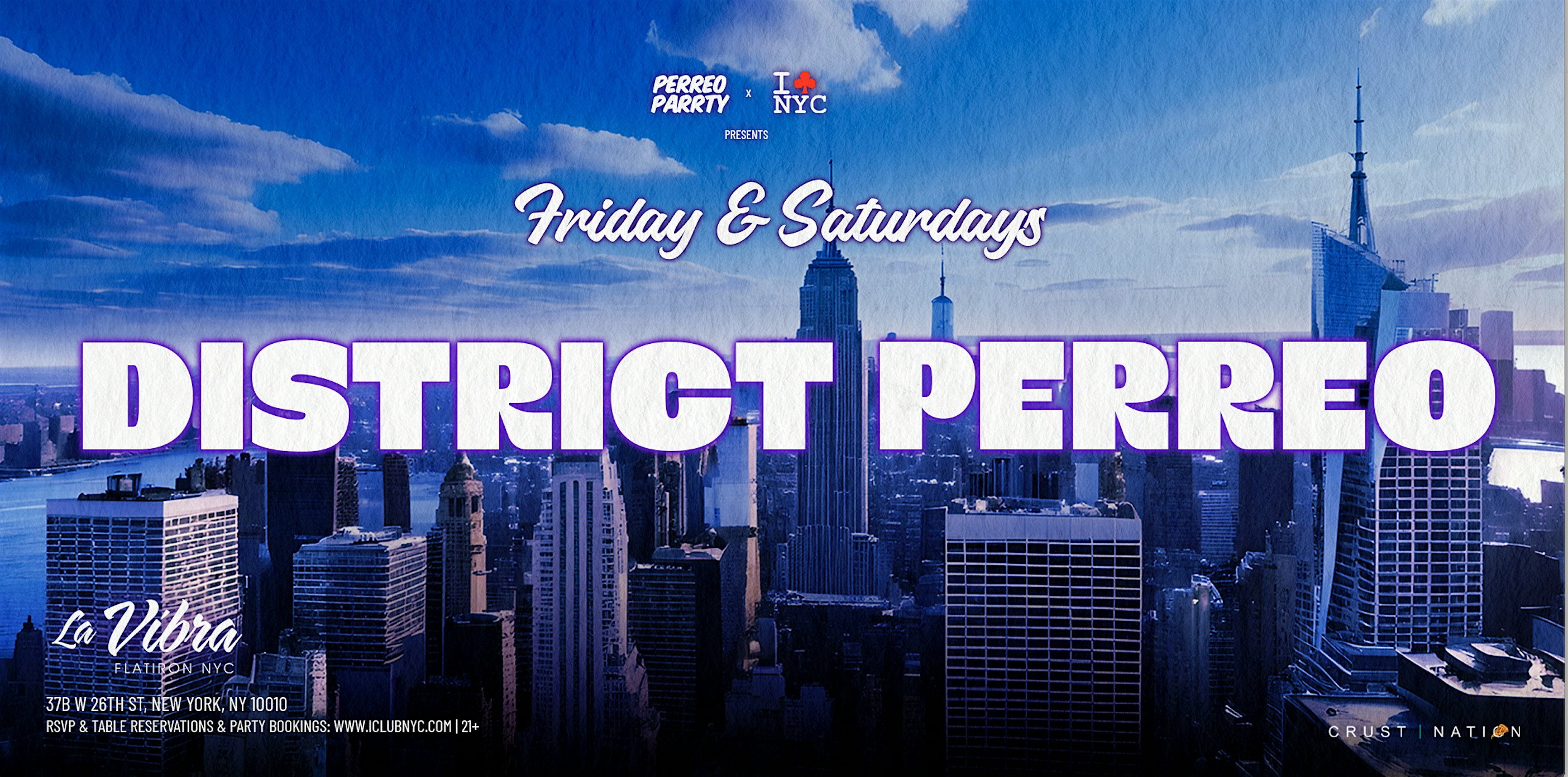 5/9 FRIDAY DISTRICT PERREO @ LA VIBRA NYC at La Vibra NYC – New York, NY