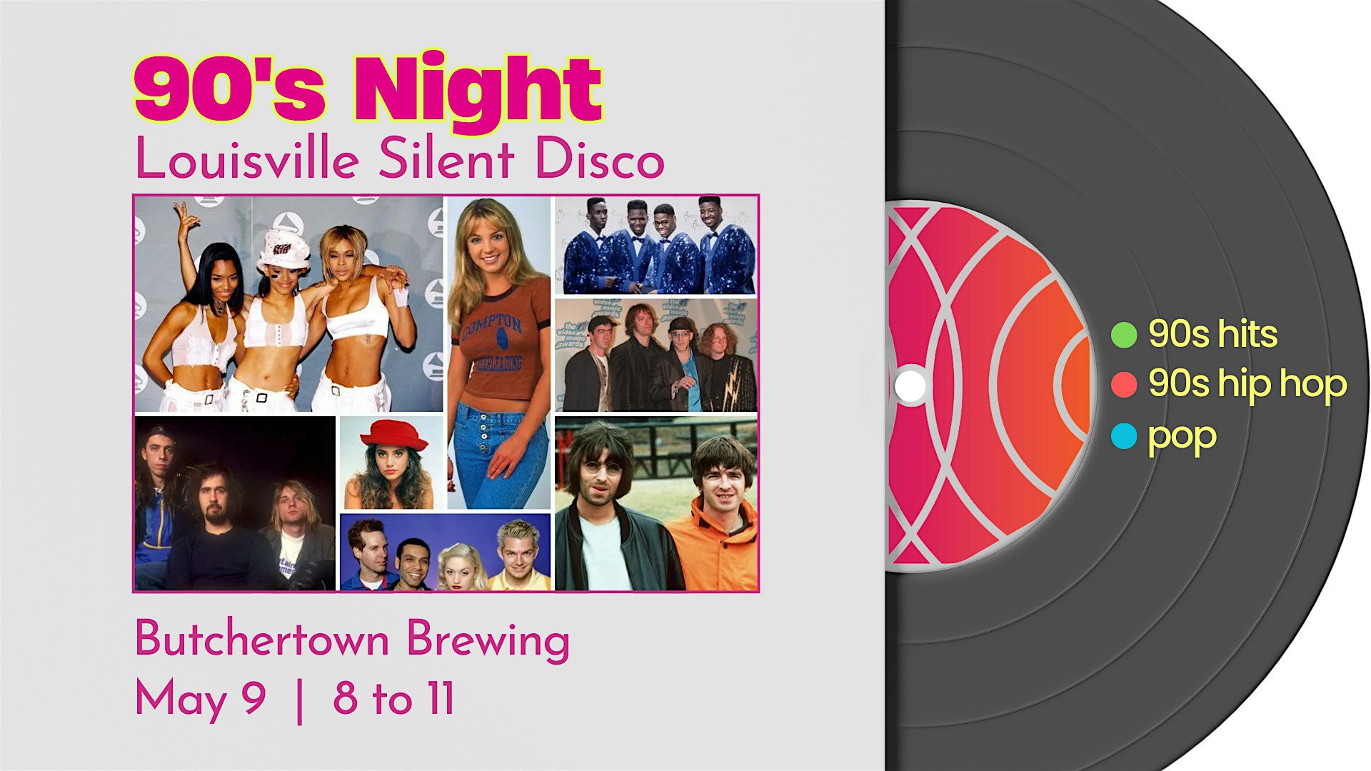 90’s Night Silent Disco at Butchertown Brewing at Butchertown Brewing – Louisville, KY