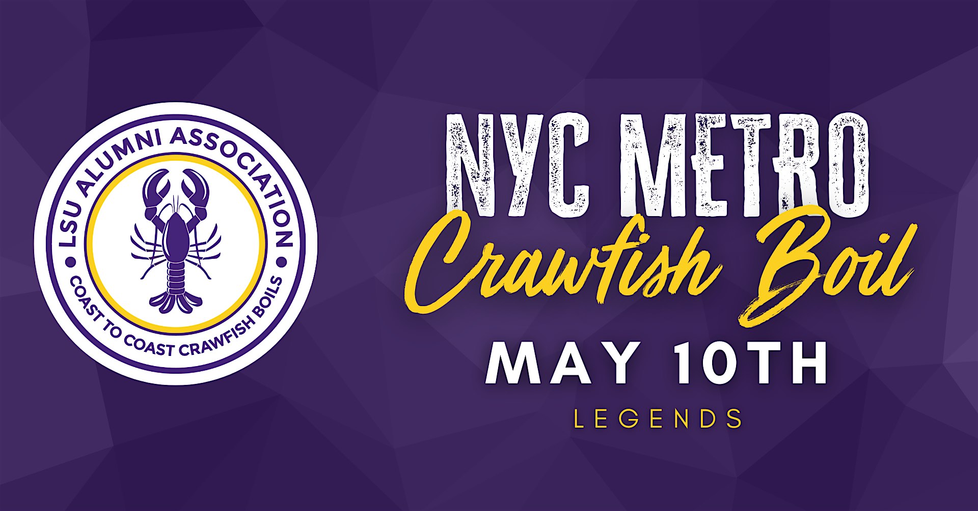 2025 LSUNY Metro Alumni Crawfish Boil at Legends – New York, NY