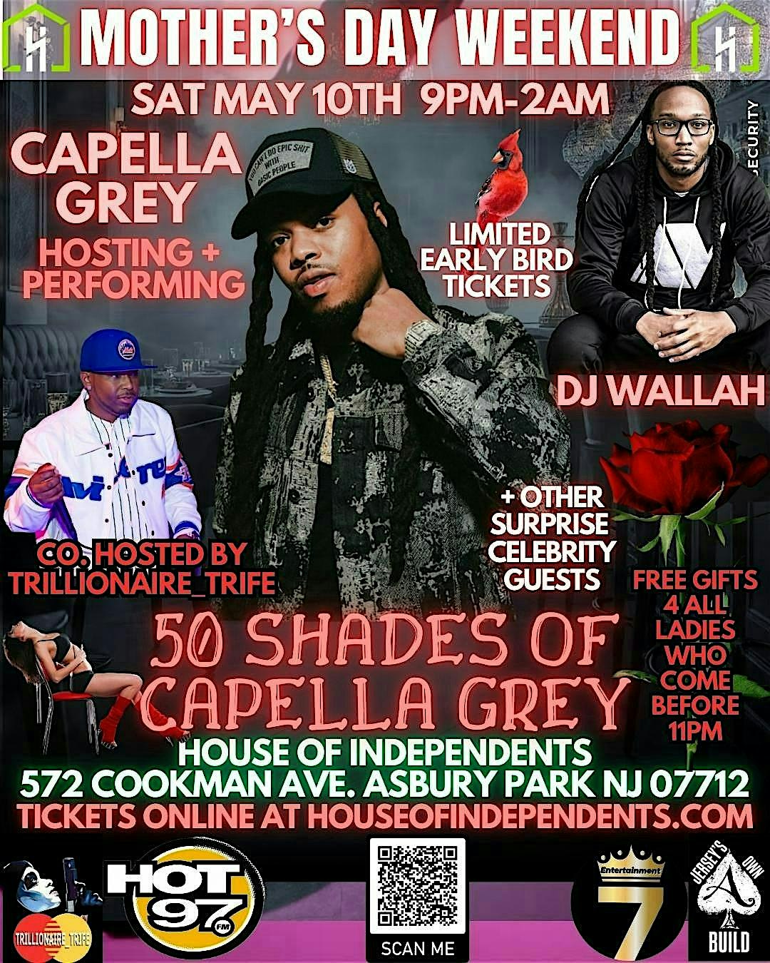50 Shades Of Capella Grey at House of Independents – Asbury Park, NJ