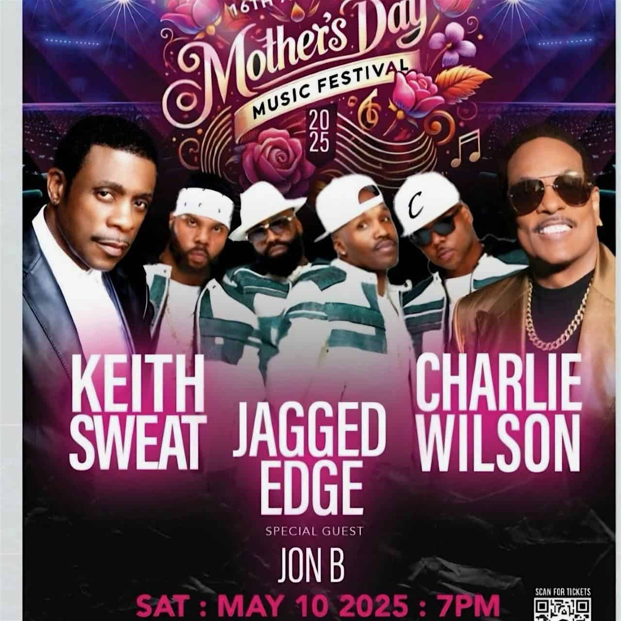 Mother’s Day Music Festival 2025 | JAGGED EDGE | KEITH SWEAT 5.10.25 at Jim Whelan Boardwalk Hall – Atlantic City, NJ