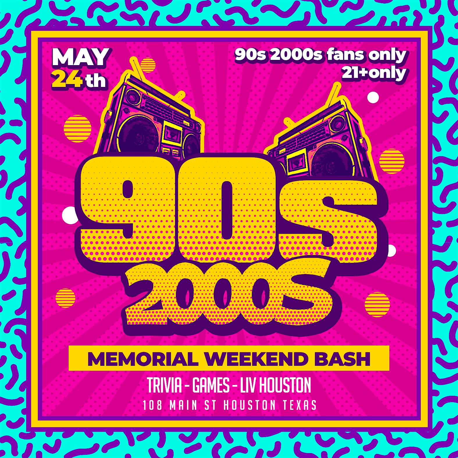 90s to 2000s Memorial Weekend Experience at LIV Houston – Houston, TX