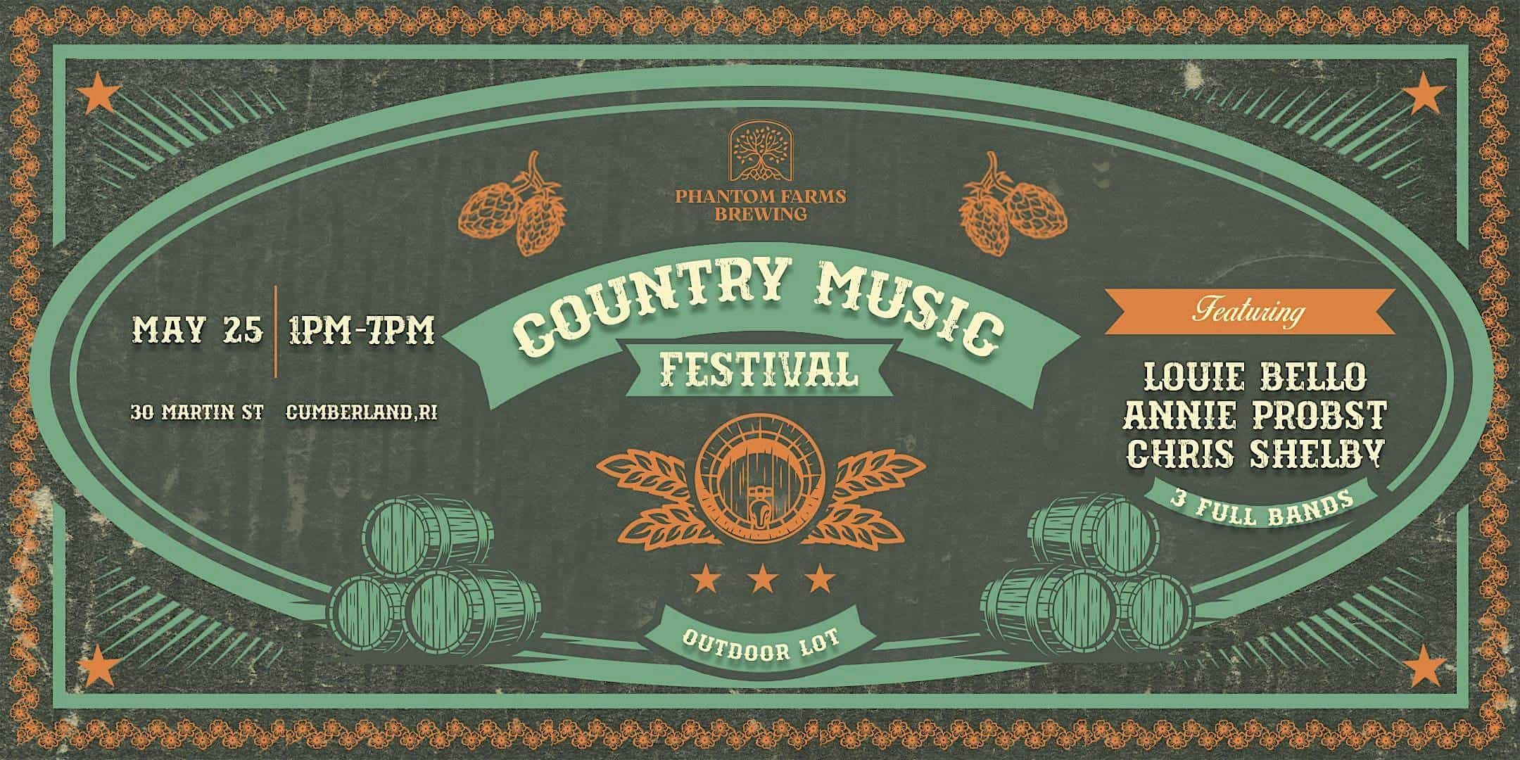 Country Music Festival (Outdoor Lot) at Phantom Farms Brewing – Cumberland, RI