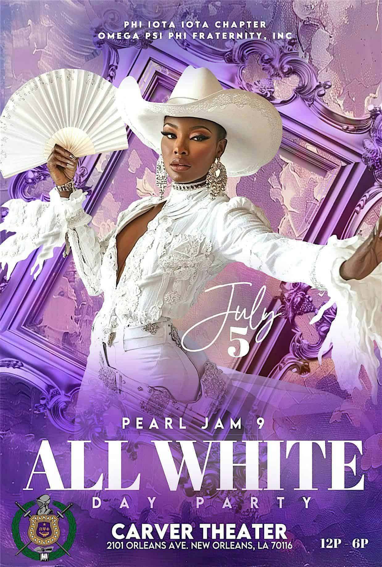 Pearl Jam 9 WhiteOWT Day Party at Carver Theater – New Orleans, LA