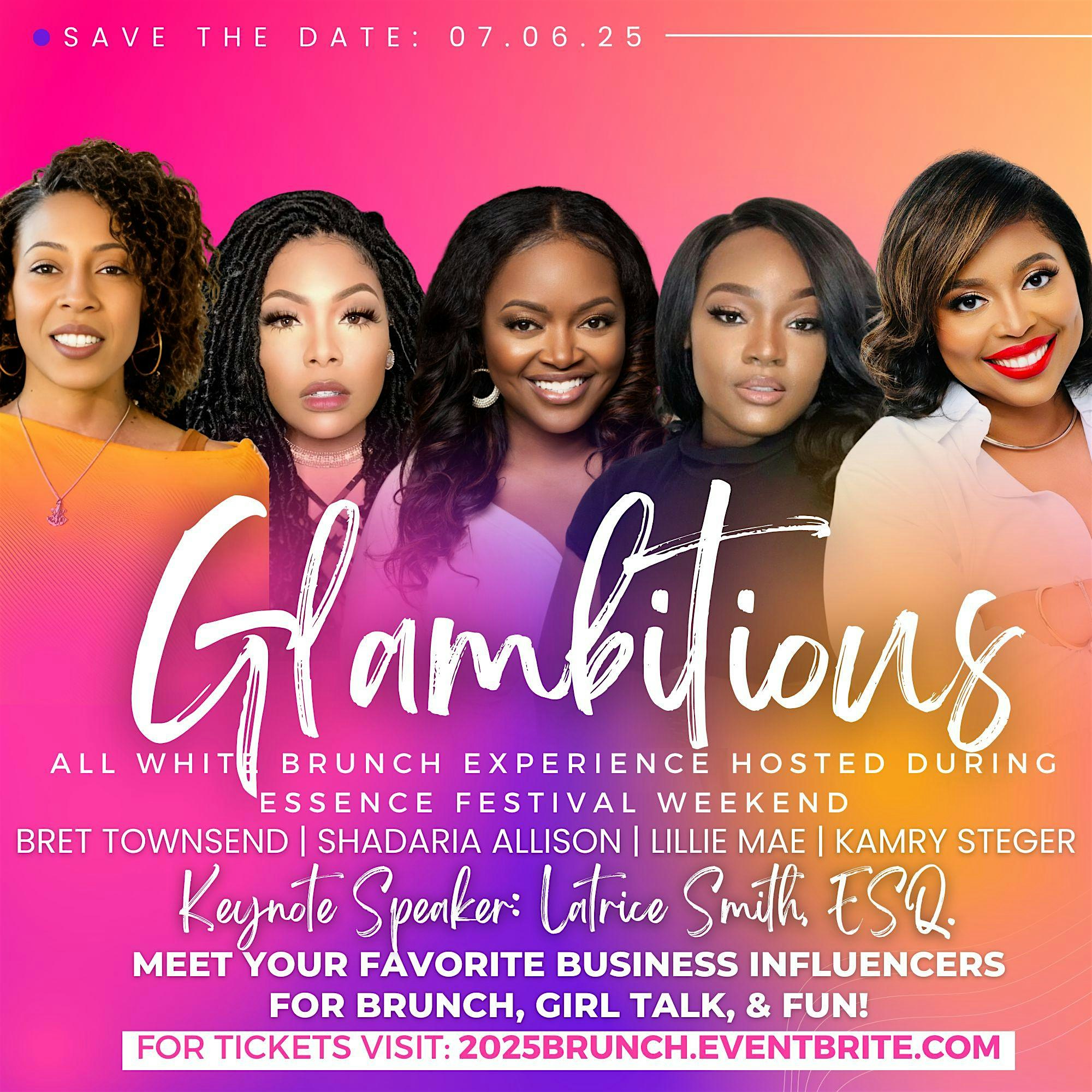 2025 (ESSENCE FEST) Glambitious All White Brunch at Tableau by Dickie Brennan & Co. – New Orleans, LA