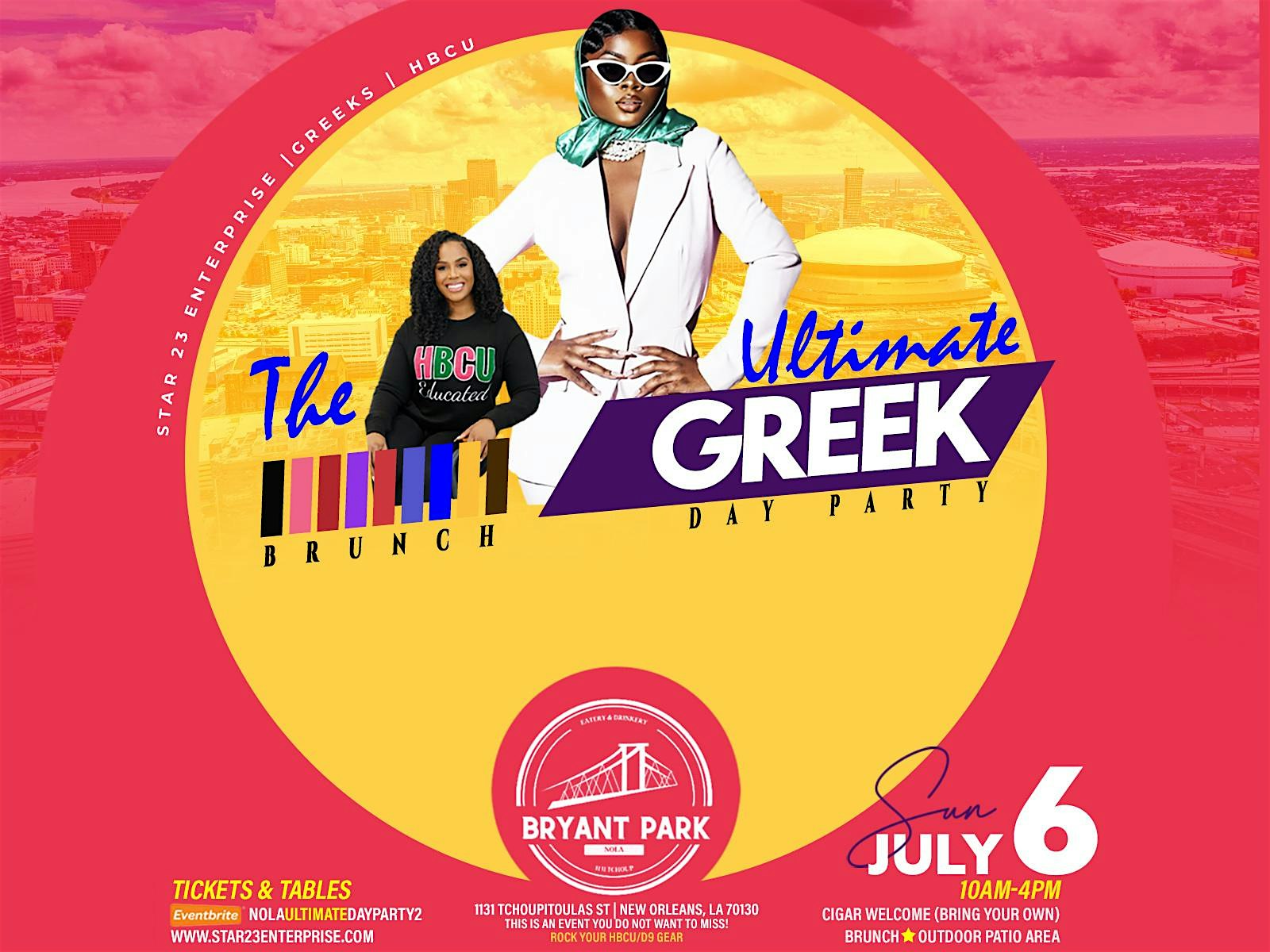 Essence Fest: The Sunday-Greek Day Party Experience at Bryant Park Nola – New Orleans, LA