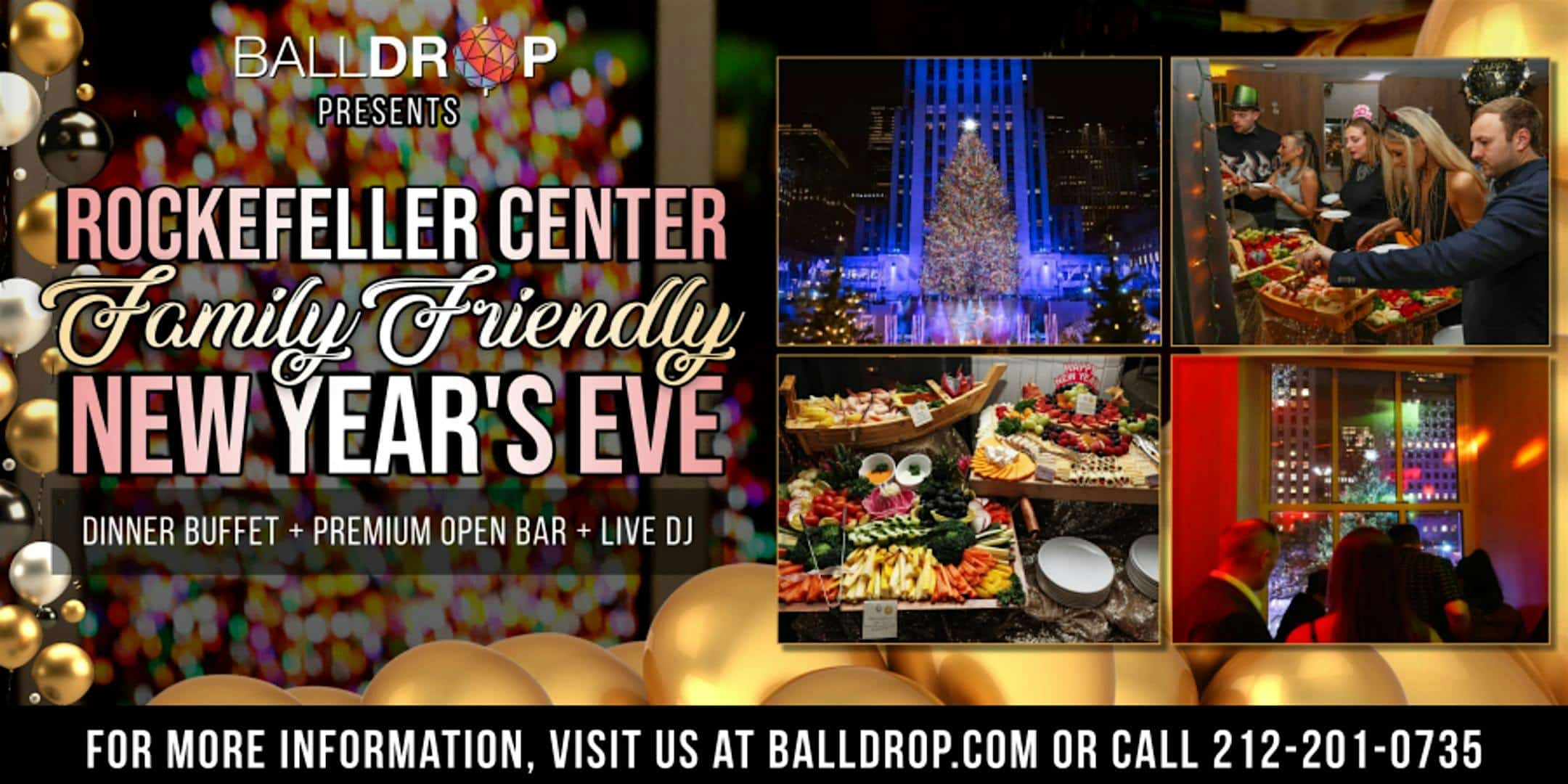 Balldrop.com Presents: Rockefeller Center Family Friendly New Years Eve at 45 Rockefeller Center – New York, NY