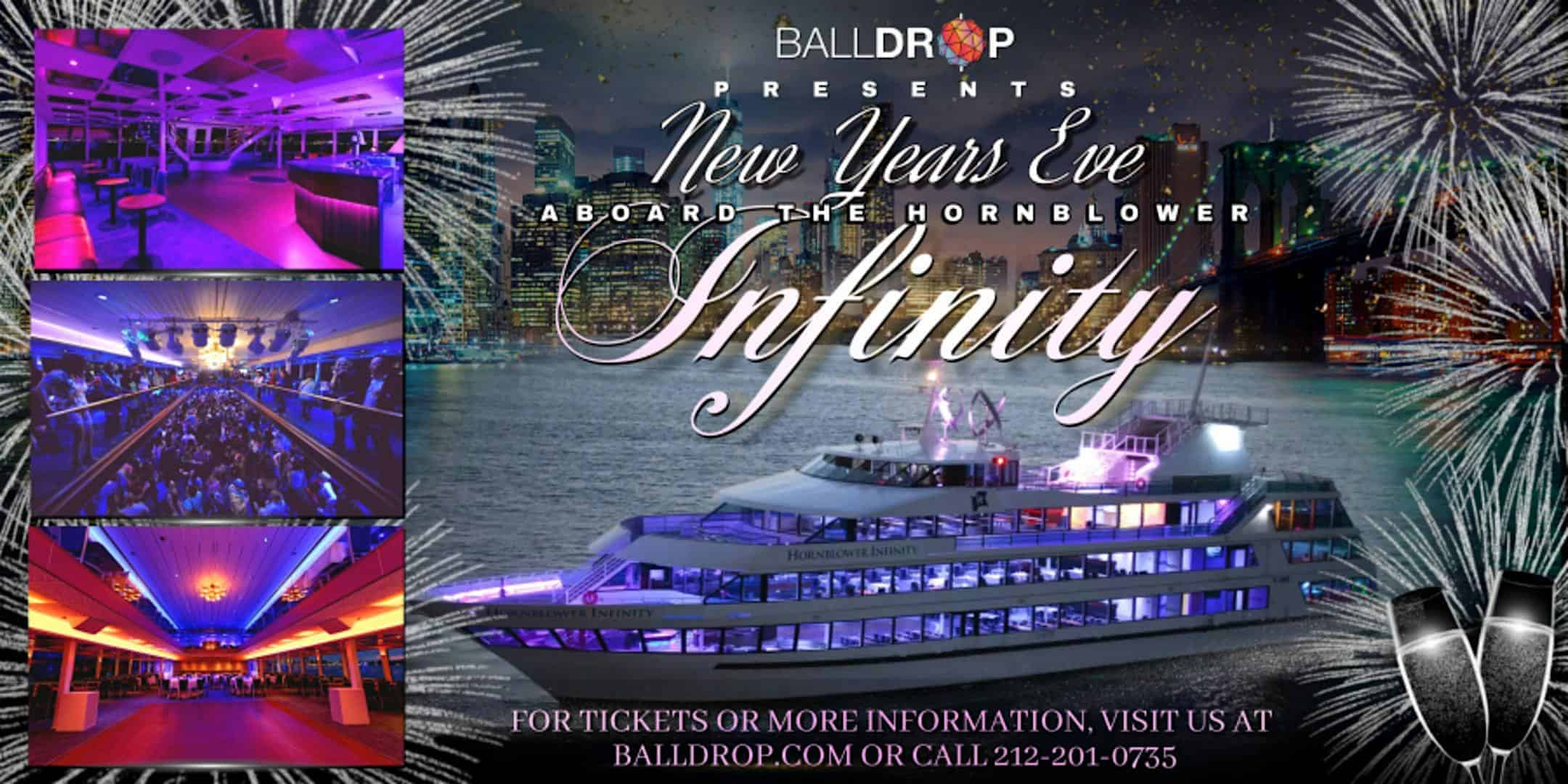 Balldrop.com Presents NYC Hornblower Infinity New Year’s Eve Party Cruise at 78 South St – New York, NY