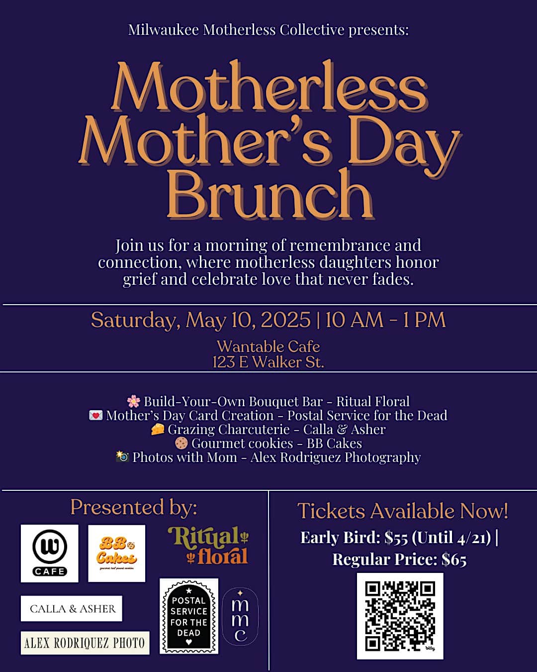 2nd Annual Motherless Mother’s Day Brunch at Wantable Cafe – Milwaukee, WI