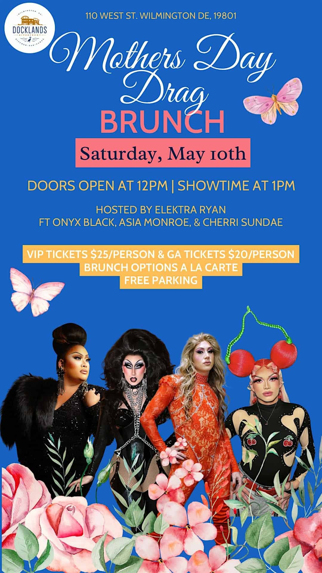 Mother’s Day Drag Brunch at Docklands Riverfront – Wilmington, DE