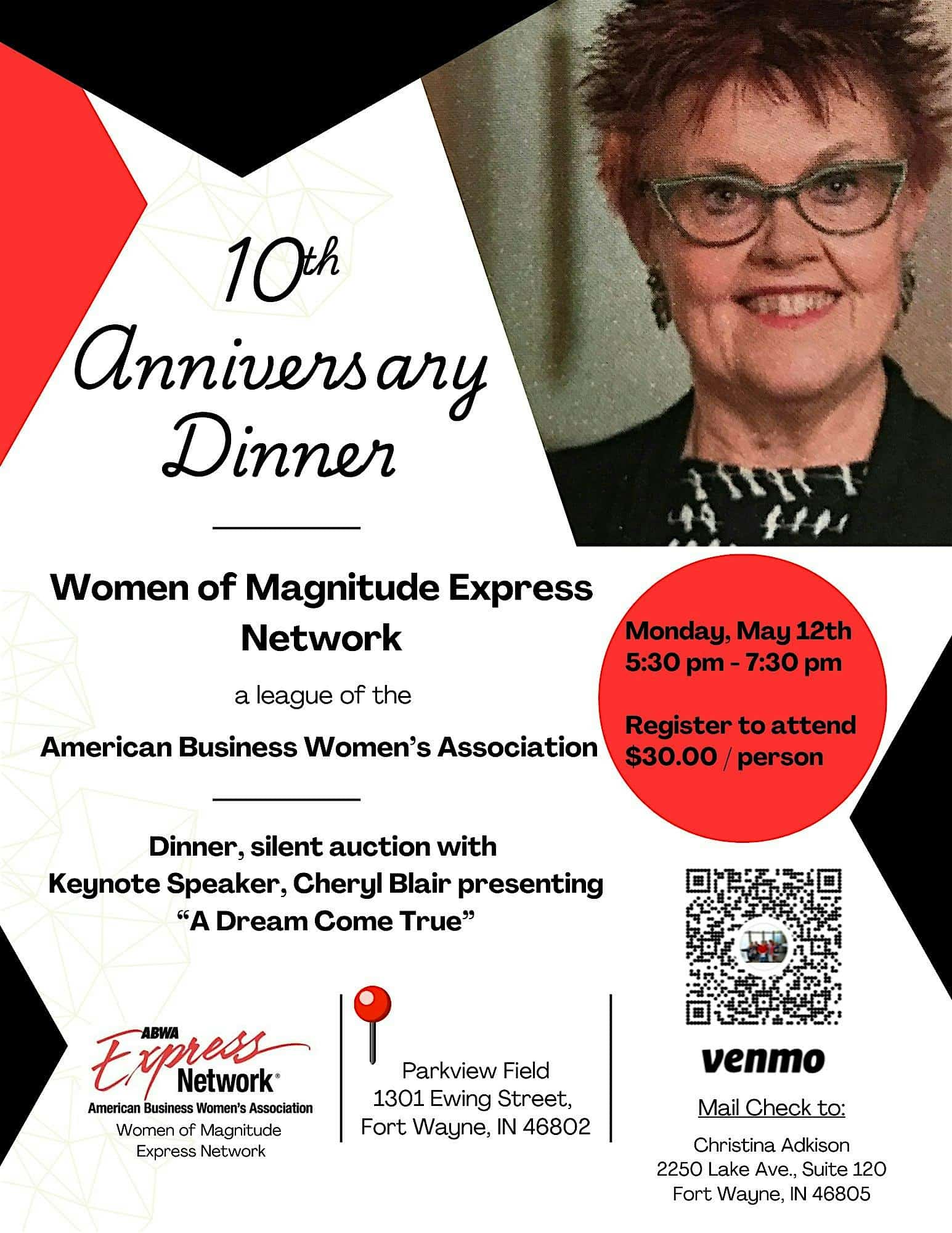 ABWA – Women of Magnitude’s 10th Anniversary Celebration at Parkview Field (Lincoln Financial Event Center) – Fort Wayne, IN