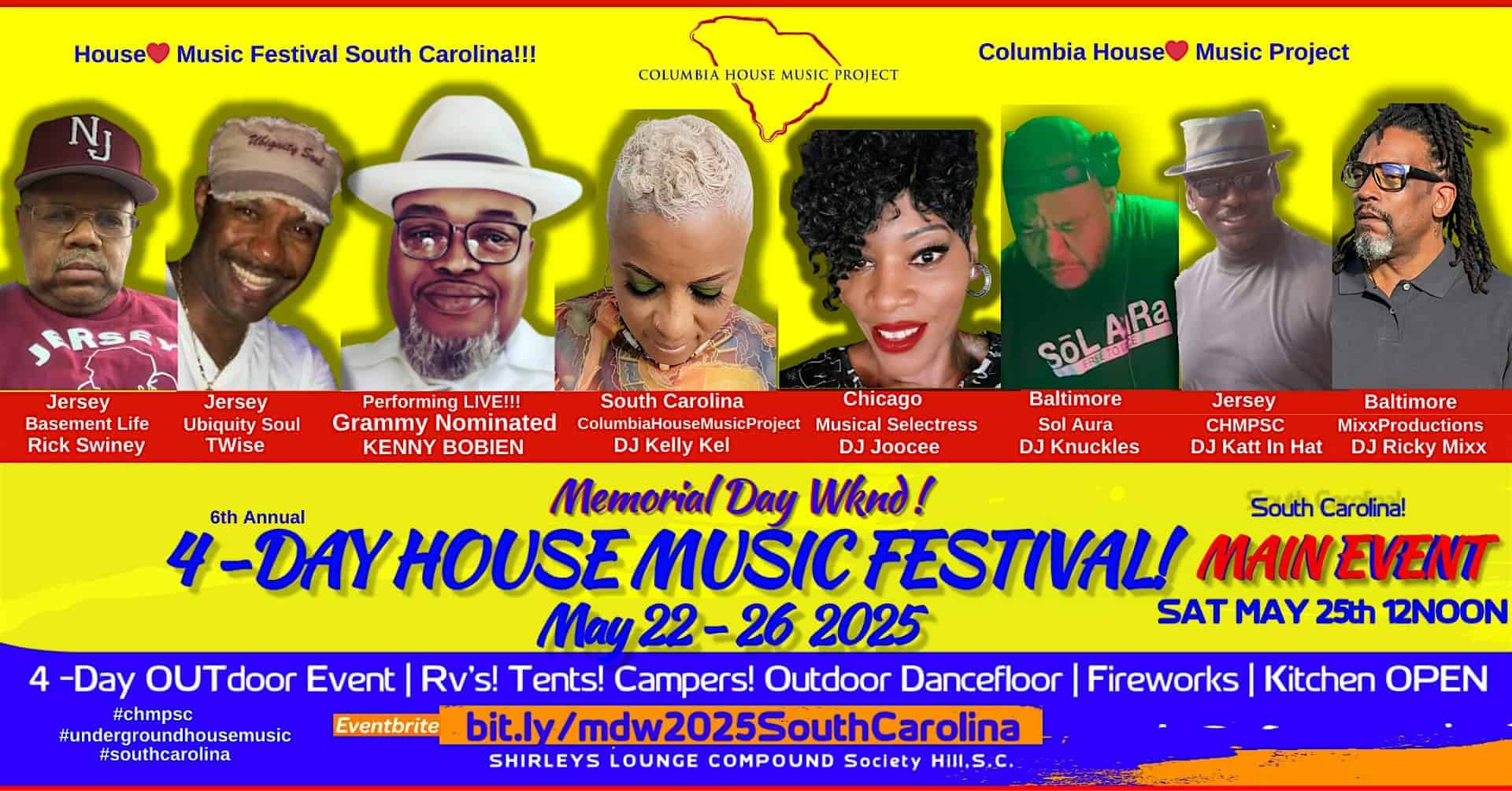 House Music Fesitval Memorial Day Wknd South Carolina at Shirley’s Lounge Compound Society Hill SC – Society Hill, SC