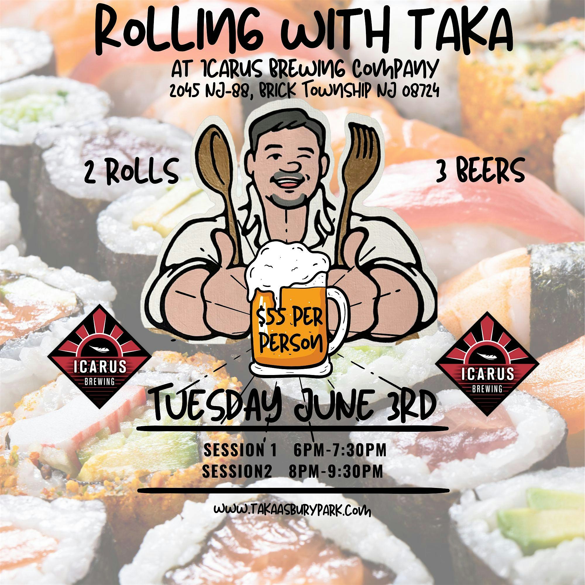 Rolling with Taka Session #2 at Icarus Brewing Company – Brick Township, NJ