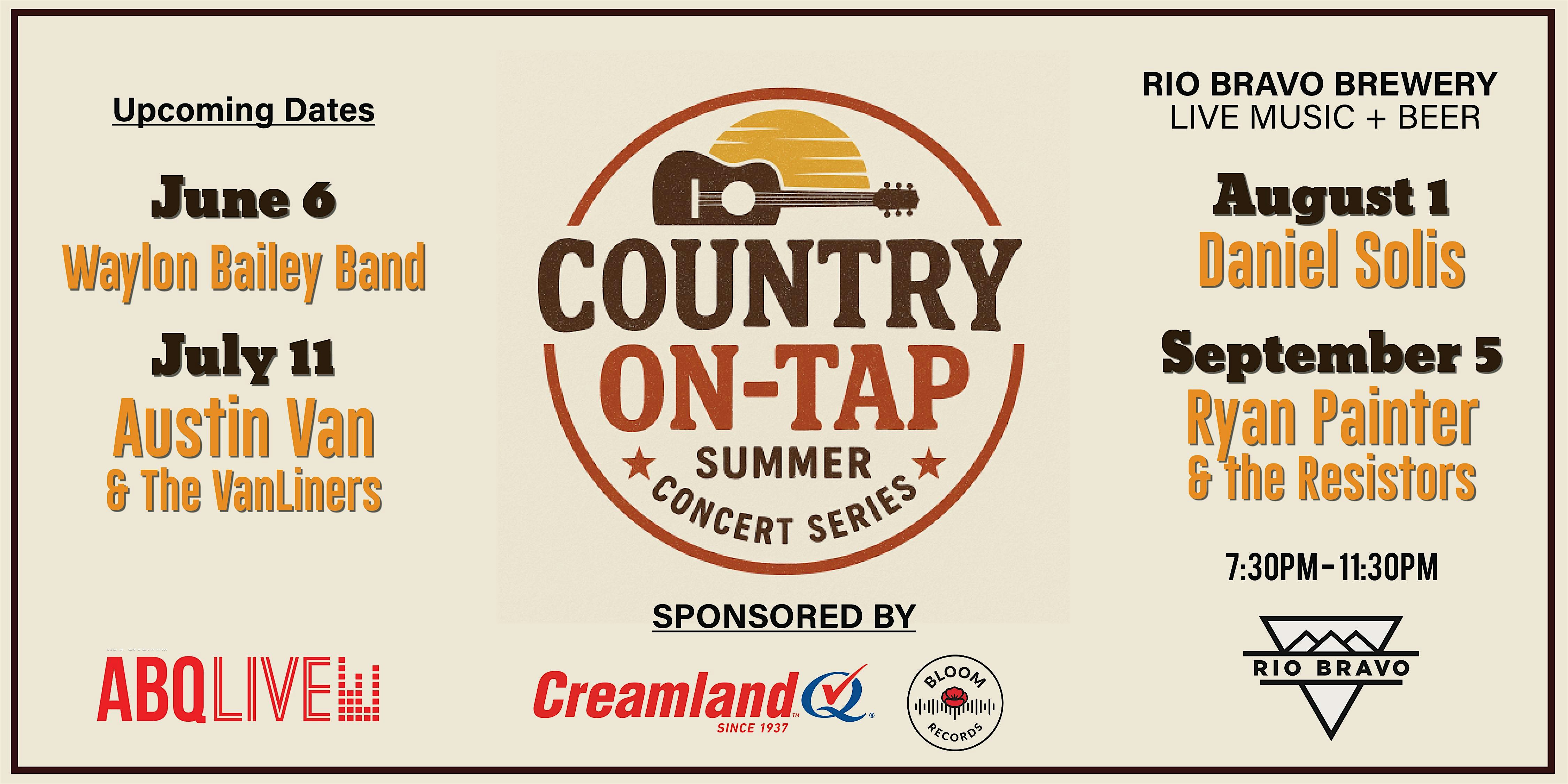 Country On-Tap | Summer Concert Series at Rio Bravo Brewing Company – Albuquerque, NM