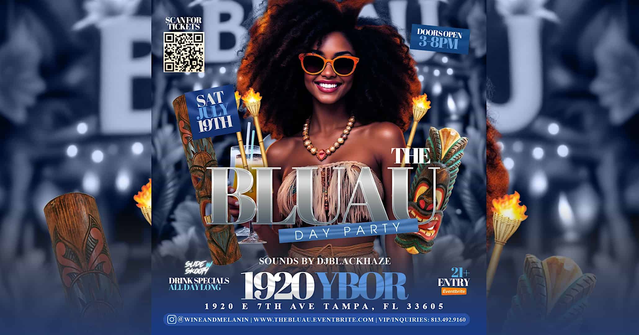 THE BLUau Day Party at 1920 Ybor – Tampa, FL