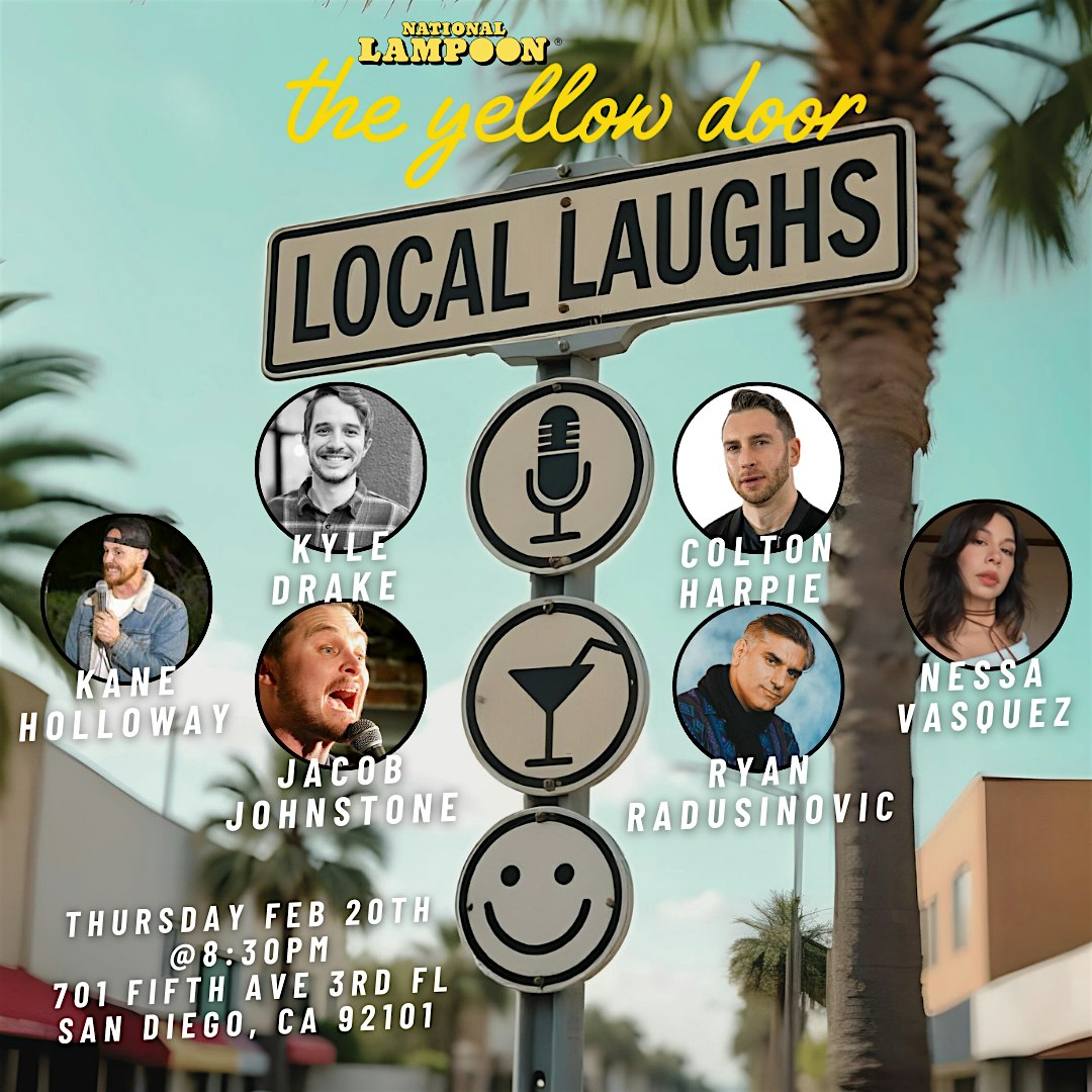 Free comedy show 8pm in gaslamp at National Lampoon The Yellow Door – San Diego, CA