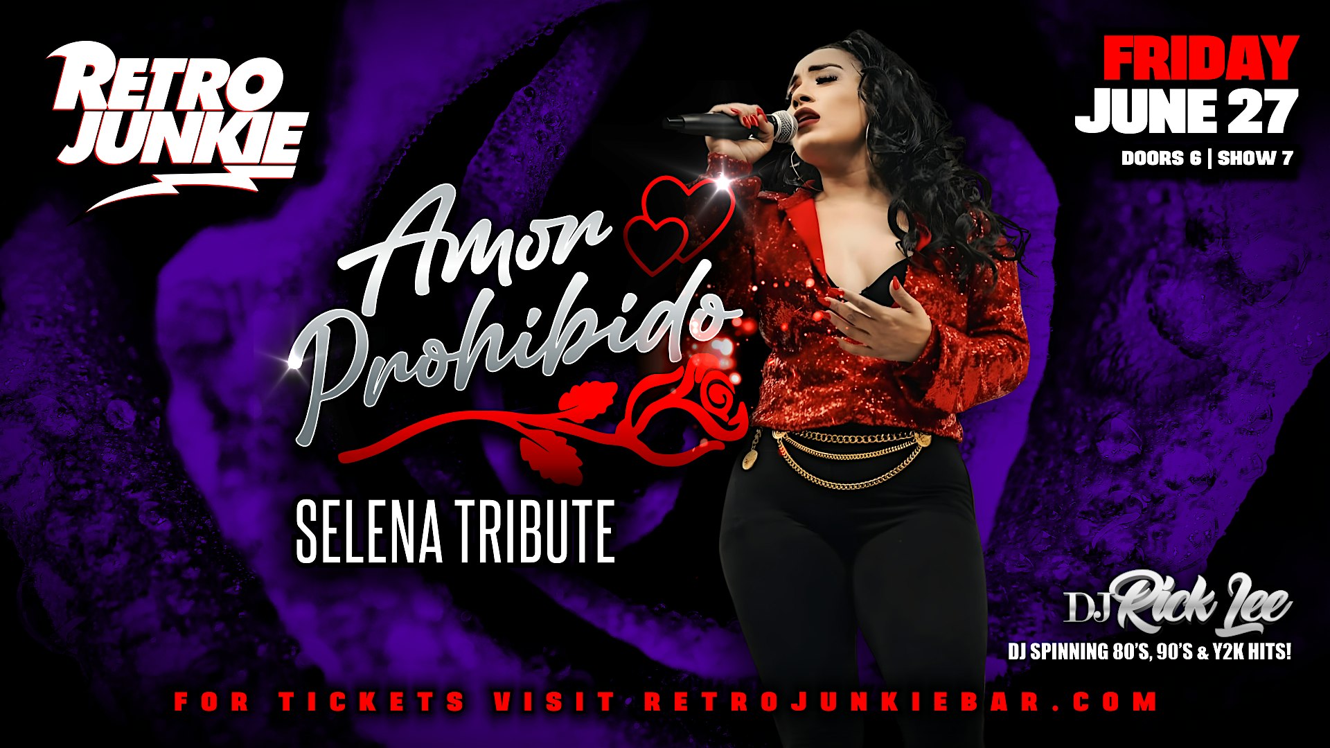 AMOR PROHIBIDO (Selena Tribute)… LIVE @ Retro Junkie at Retro Junkie – Walnut Creek, CA