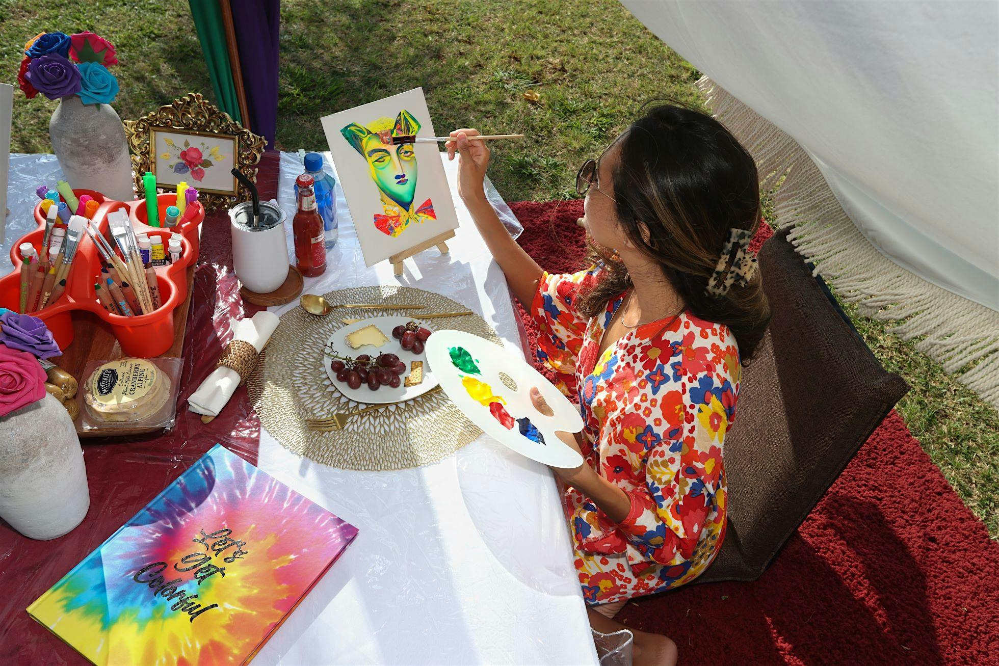 Sip n Paint Picnic for up to EIGHT at Beach Park in Honolulu (please email for location) – Honolulu, HI