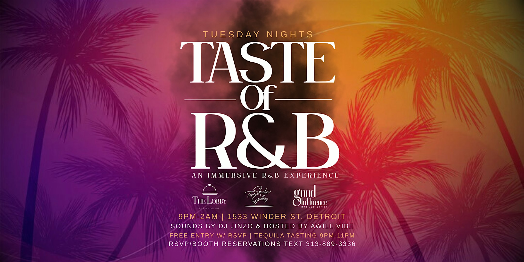 Taste of R&B Tuesdays at The Shadow Gallery Detroit – Detroit, MI