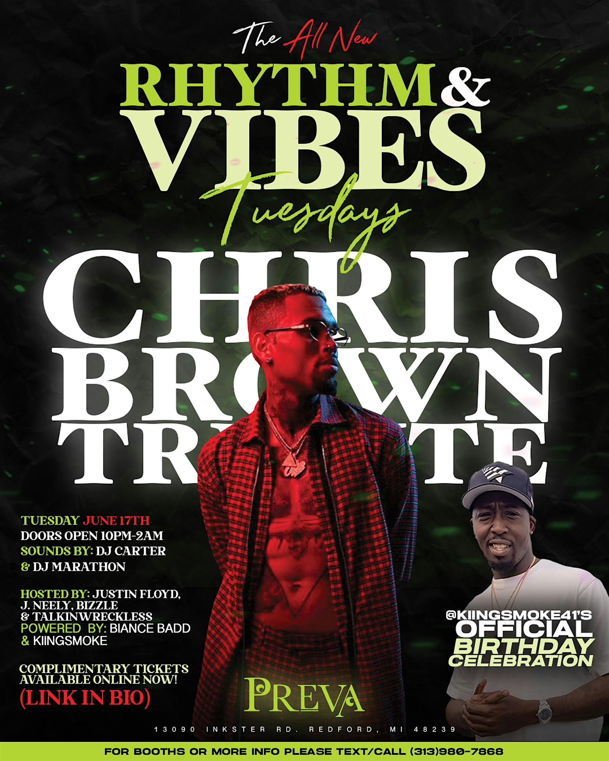 R&V Tuesdays (Rhythm & Vibes) at Preva NightClub – Redford Township, MI