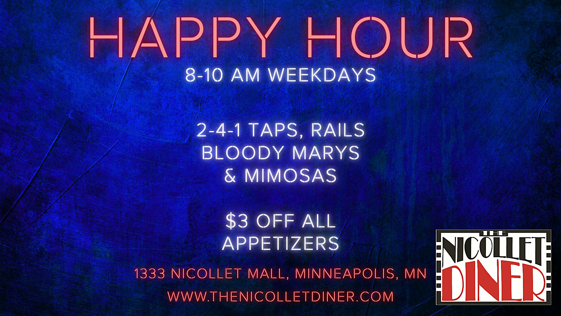 Happy Hour for the Overnight Crew at The Nicollet Diner – Minneapolis, MN