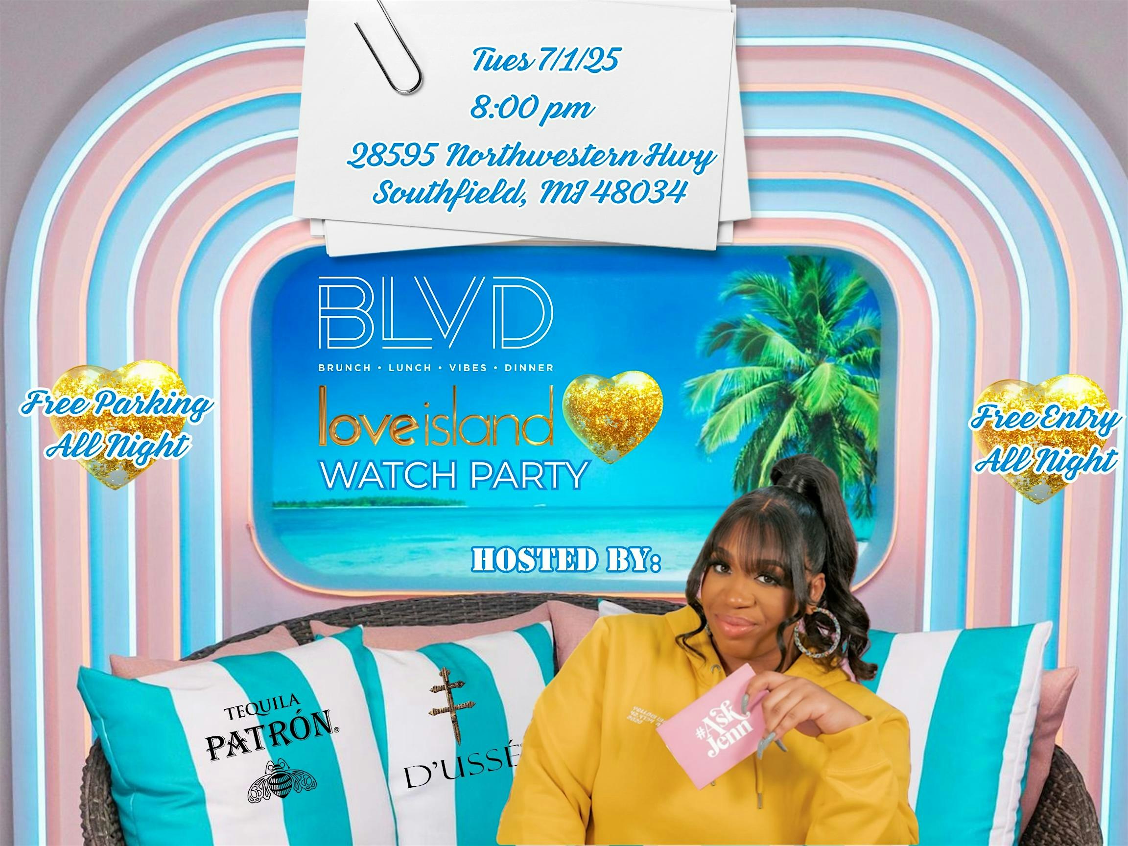 Love Island Watch Party Hosted by AskJenn at BLVD Southfield – Southfield, MI