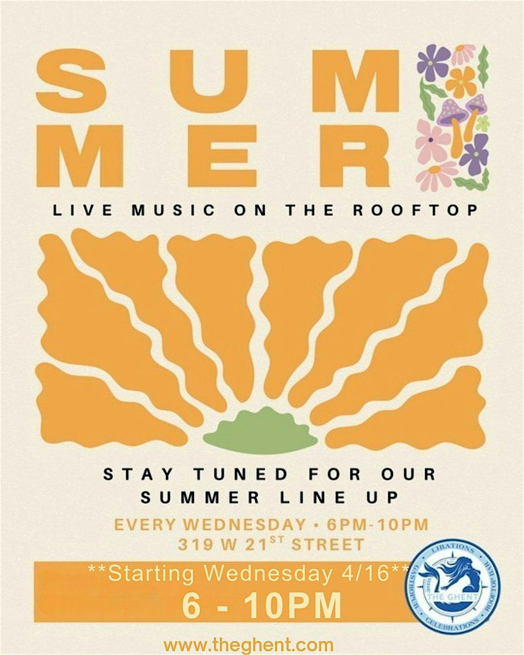 Summer Series: Live Music on the Rooftop at The Ghent â¢ Self-Pour Gastropub â¢ Roof Top Bar & Event Venue – Norfolk, VA