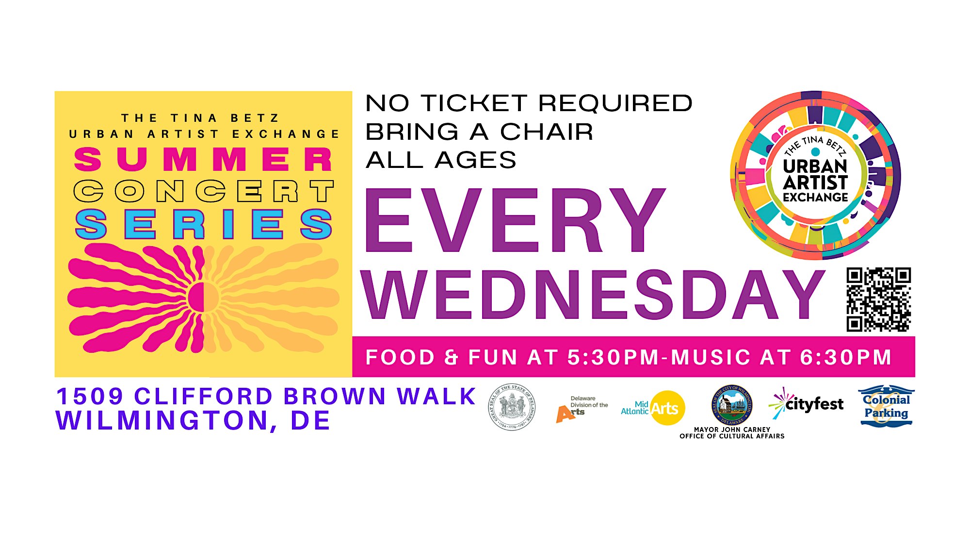 Summer Concert Series at 1509 Clifford Brown Walk – Wilmington, DE