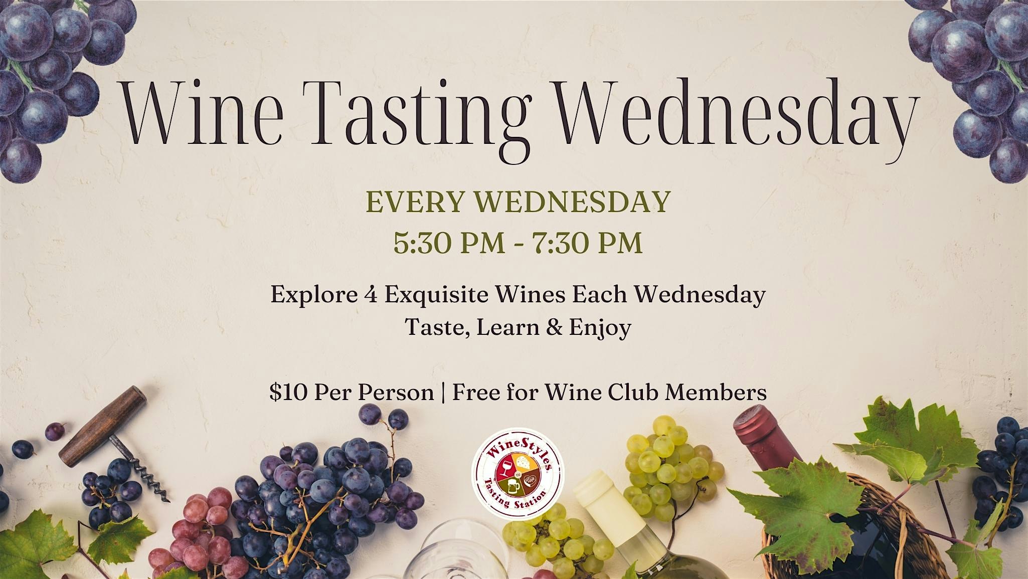 Wine Tasting Wednesday at WineStyles Chesapeake – Chesapeake, VA