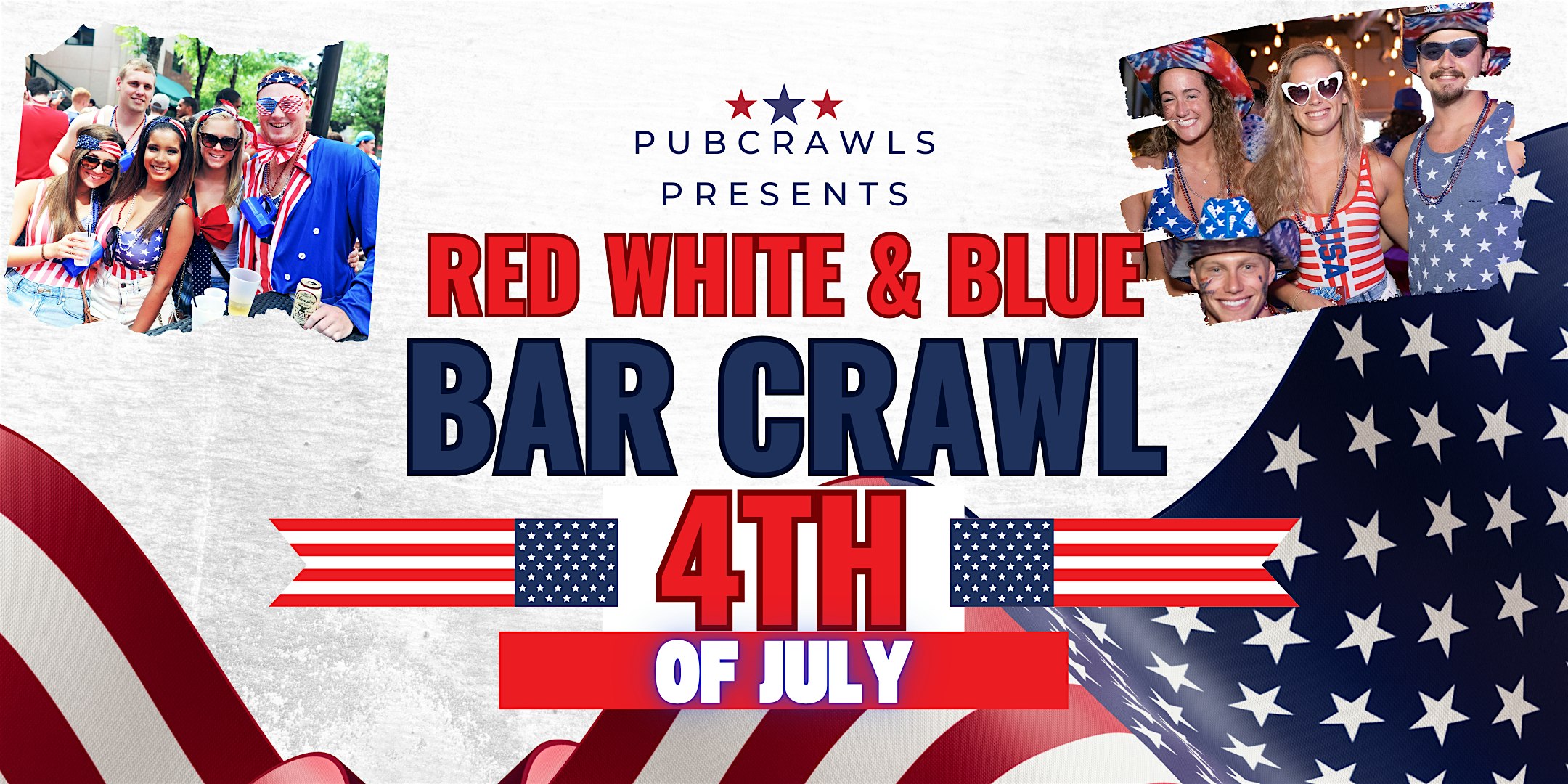 Raleigh Red White and Brew Bar Crawl at Lucky B’s – Raleigh, NC
