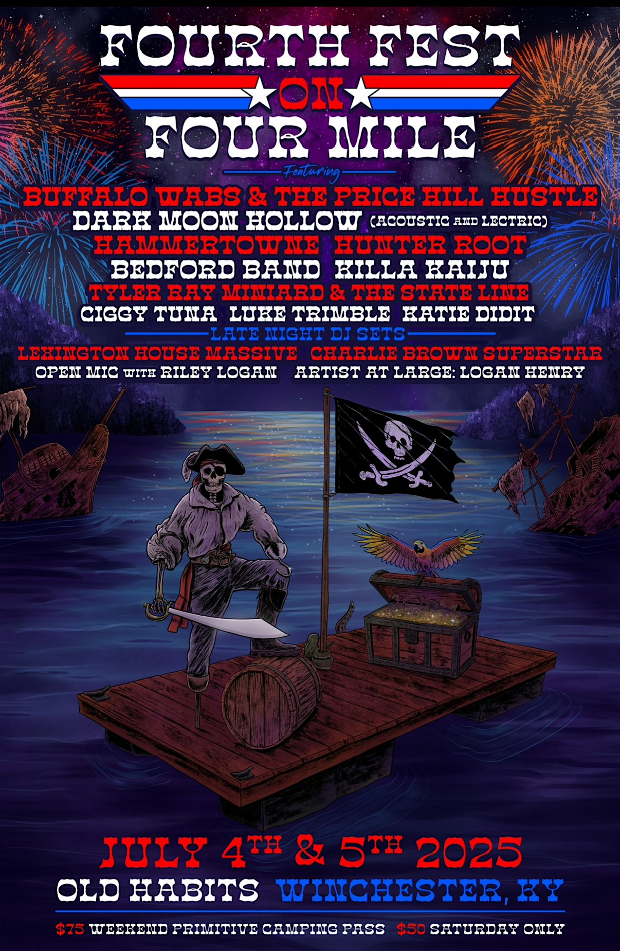 Fourth Fest July 4-6th at 3685 Four Mile Road, Winchester, KY, USA – Winchester, KY