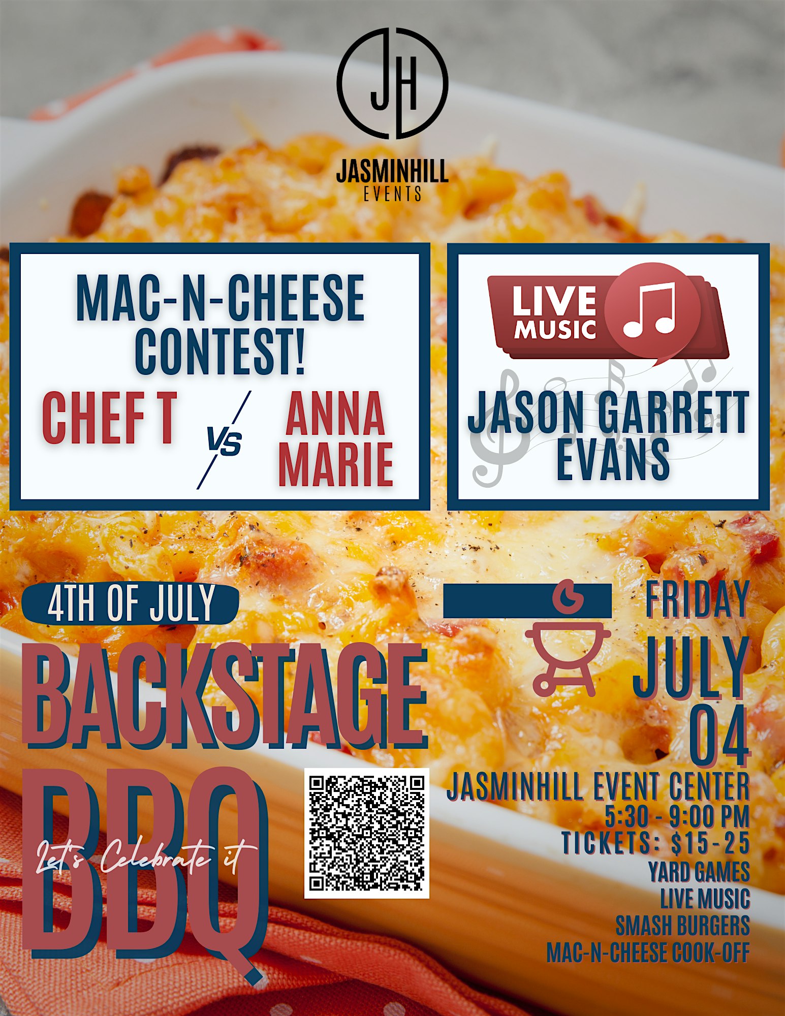 4th of July Backstage BBQ at JasminHill Event Center – Spokane, WA