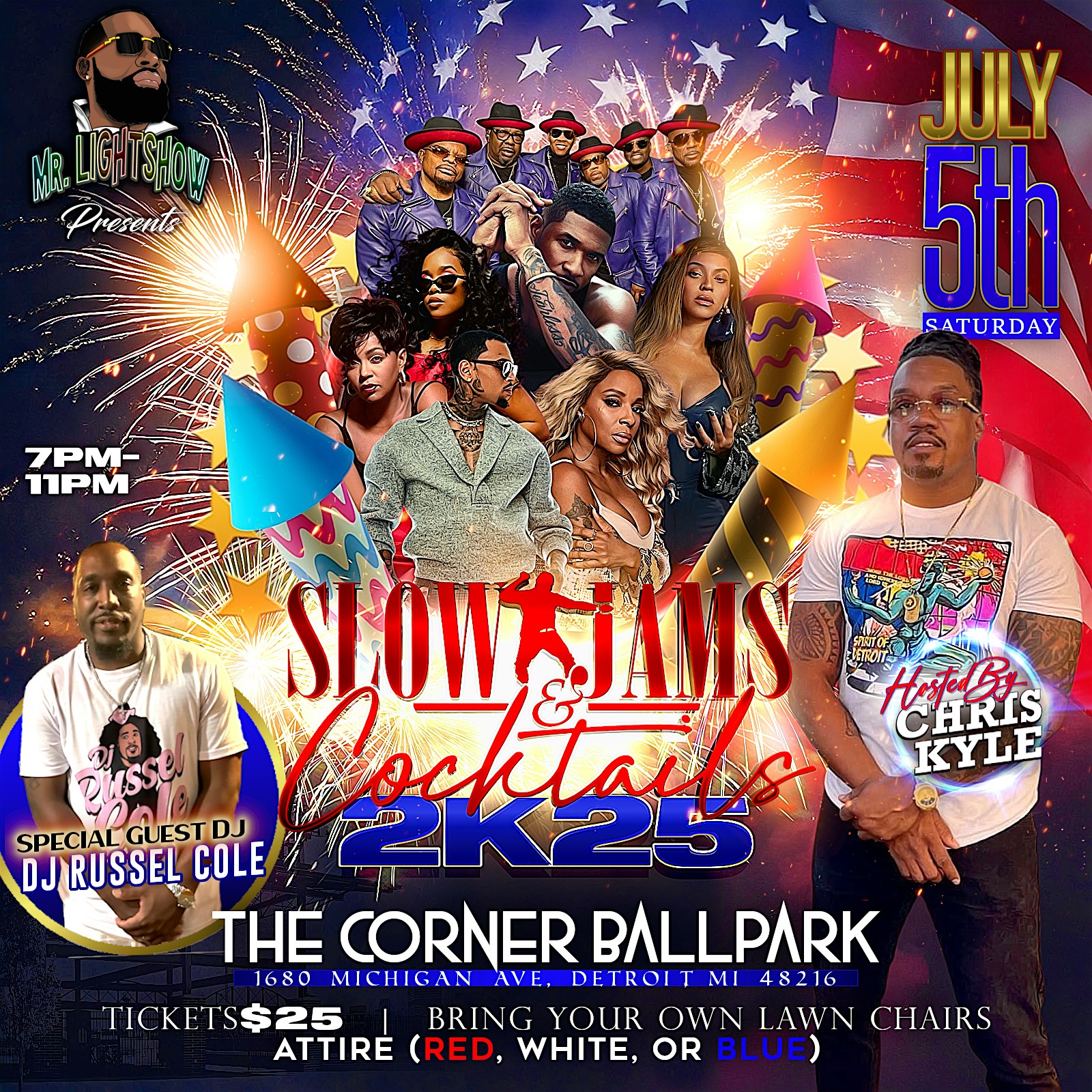 Slow Jams & Cocktails 2K25 at The Corner Ballpark – Detroit PAL HQ – Detroit, MI