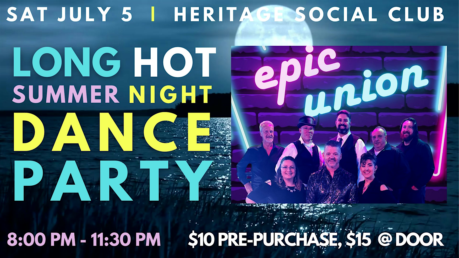 Epic Union at Heritage Social Club! at Heritage Social – Boise, ID