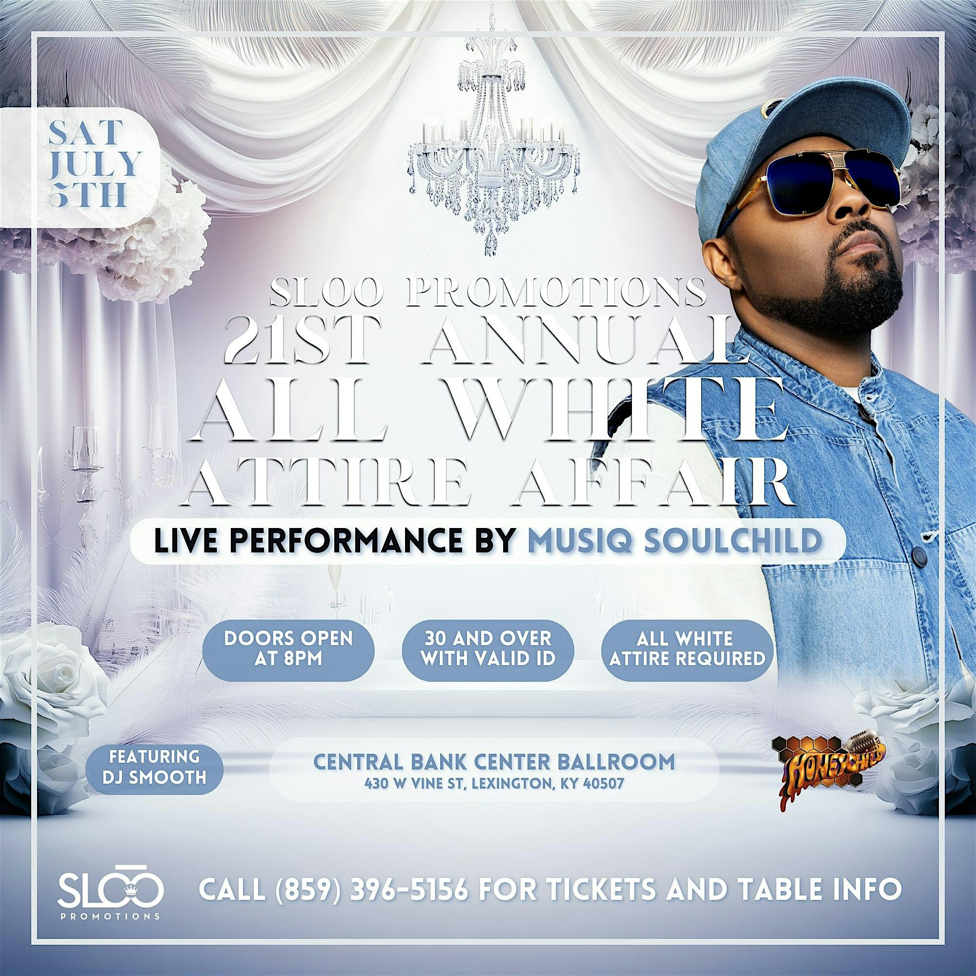 Sloo Promotions Annual All White Attire Affair at Central Bank Center – Lexington, KY