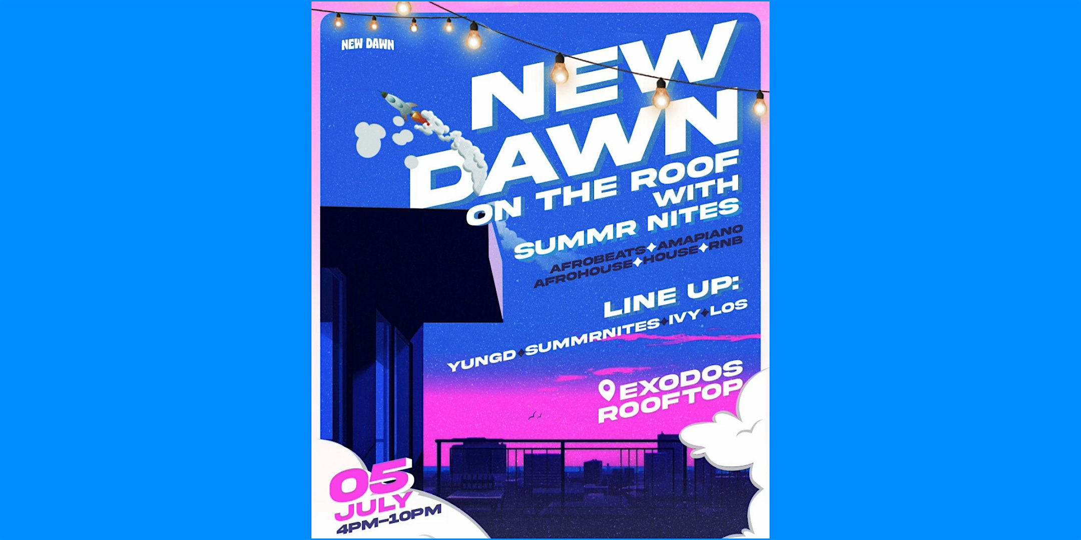 NEW DAWN ON THE ROOF WITH SUMMR NITES at Exodos Rooftop – Detroit, MI