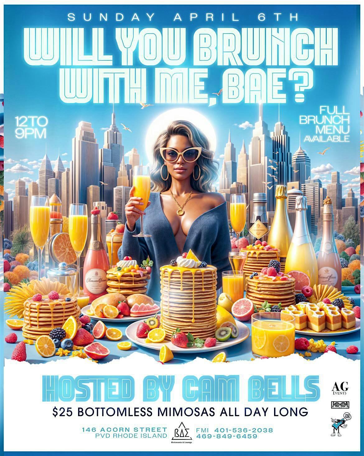 Will You Brunch With Me, Bae? âR&B Editionâ at Bae Restaurant and Lounge – Providence, RI