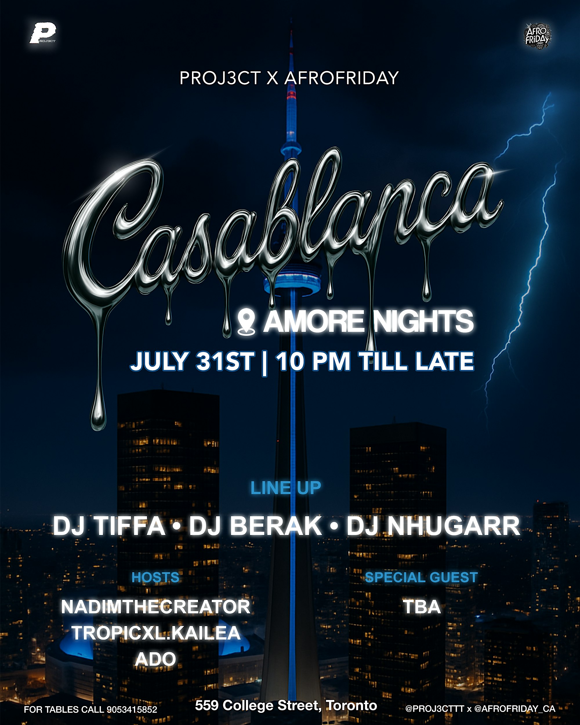 Casablanca at Amore Nights – Toronto, Canada