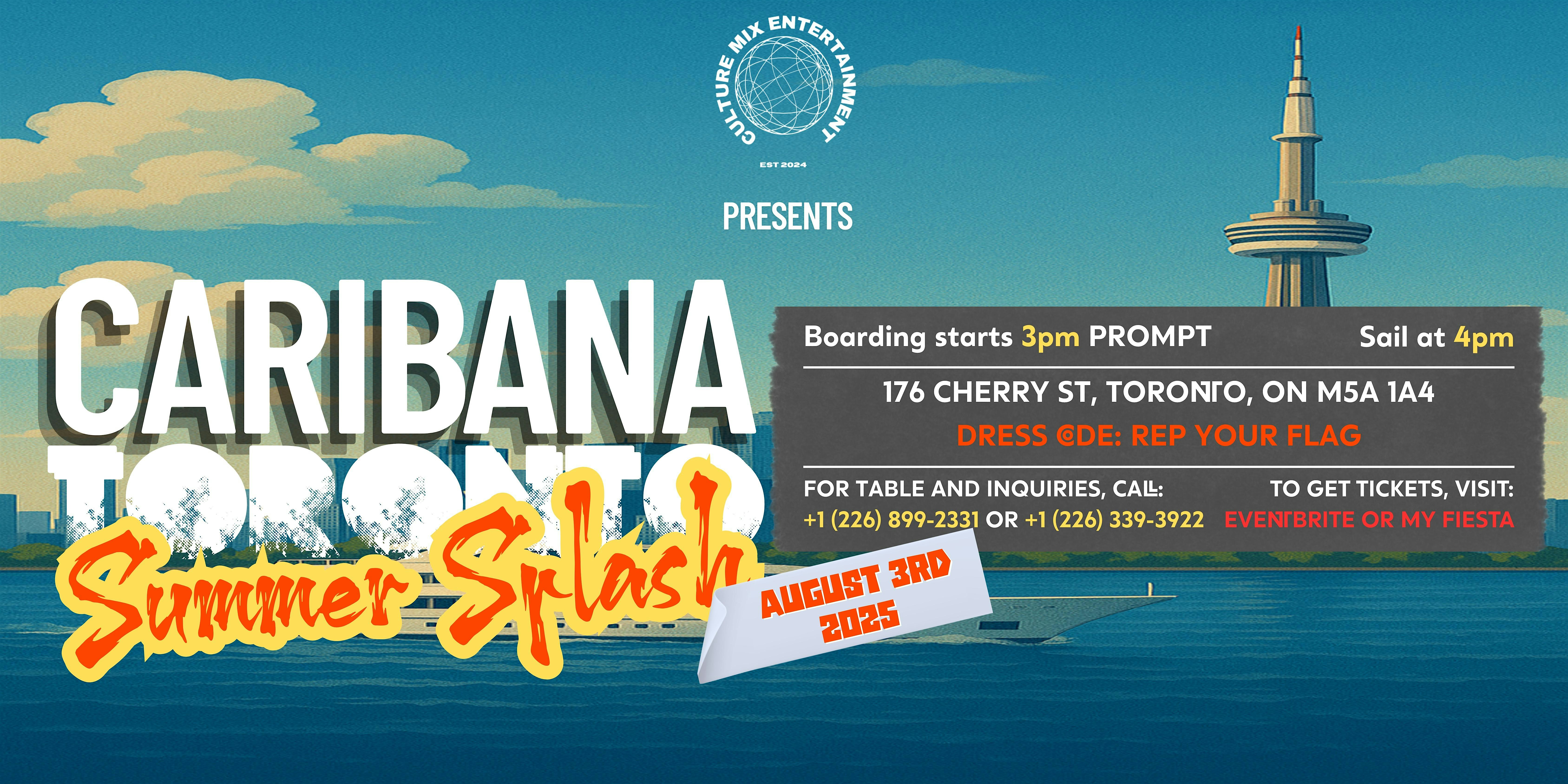 CARIBANA TORONTO SUMMER SPLASH 2025 at 176 Cherry St – Toronto, Canada